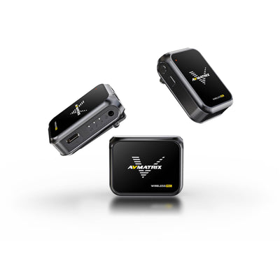 AVMATRIX WM12 Mini Wireless Microphone System (2.4 GHz)