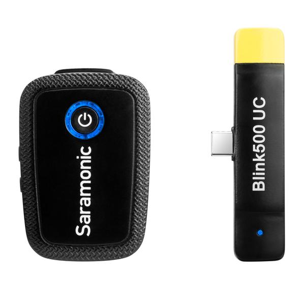 Saramonic Blink 500 B5 Wireless Clip-On Mic System With Lavalier &amp; Dual Usb-C Receiver For Android Devices &amp; More [ Tx + Rxuc ]