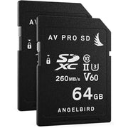 Angelbird 64Gb Av Pro Mk2 Uhs-Ii Sdxc Memory Card AVP064SDMK2V60X2 (2-Pack)