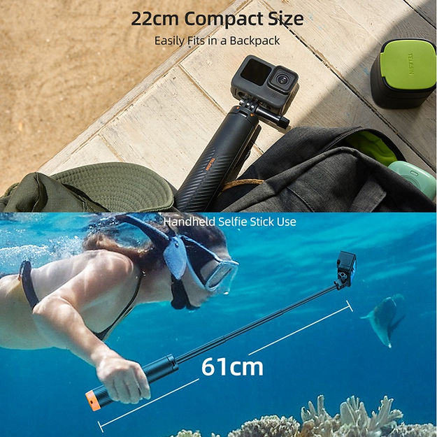 TELESIN Floating Tripod Selfie Stick
