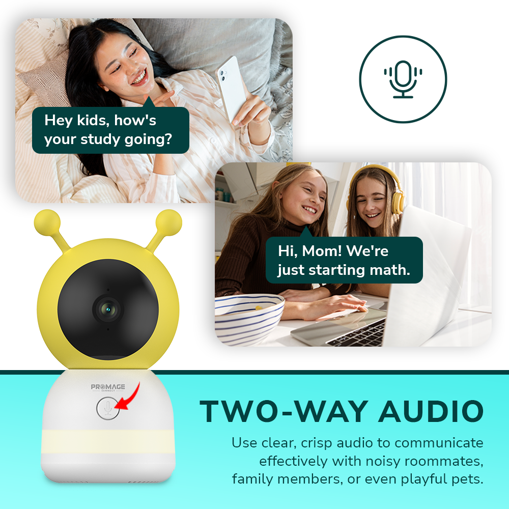Promage Connect Smart WIFI 5” Baby Monitor With PTZ Camera