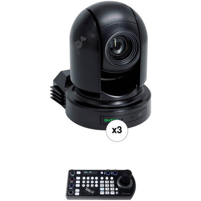 BirdDog Eyes P200 PTZ Kit with 3 x NDI Cameras and PTZ Keyboard (Black)