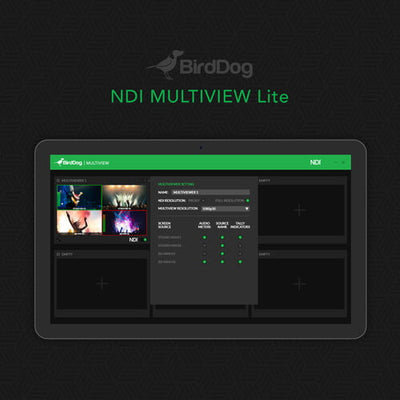 BirdDog Multiview Lite - NDI Multiviewer Pro (Create Up to Six 4x4 Outputs)