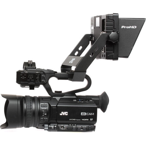 JVC GY-HM170UA 4KCAM Compact Professional Camcorder with Top Handle Audio Unit