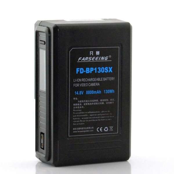 Farseeing Camera Li-Ion Battery Fd-Bp130Sx 130Wh,Vmount,Lcdi