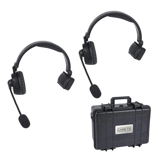 CAME-TV WAERO Duplex Digital Wireless Intercom Headset Communication System with Hardcase 2 Pack