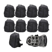 Solibag Slr Camera Travel Backpack Waterproof Carry Bag For Canon, Nikon, Sony, Pentax Black Shoulder Case -7001 Pack Of 10Pcs