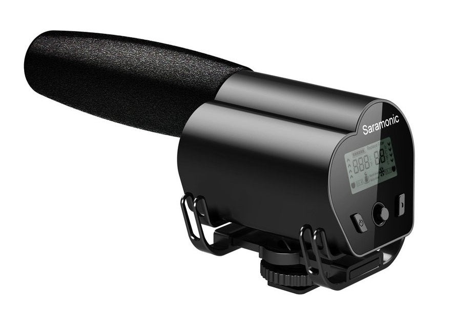 Saramonic Vmic Recorder Microphone with LCD monitor for DSLR Camera/Camcorder