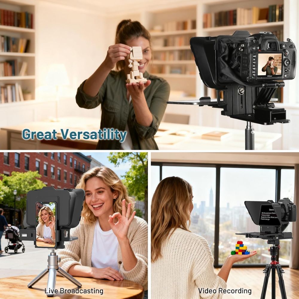 Desview P8 Teleprompter for Smartphones and Tablets