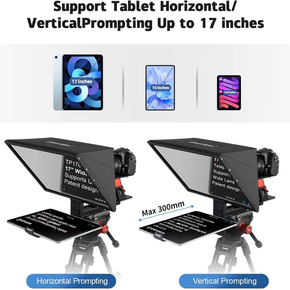 Desview TP170 Portable Teleprompter for Tablets and Smartphones