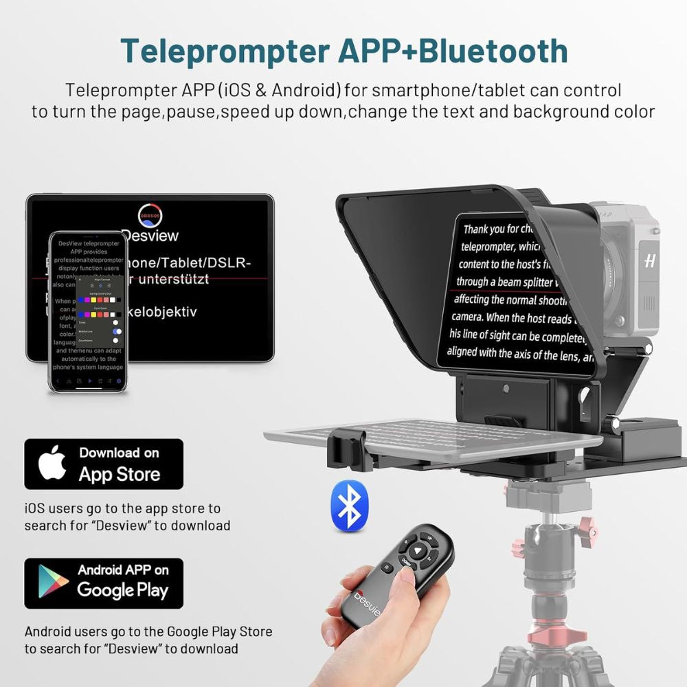 Desview P8 Teleprompter for Smartphones and Tablets