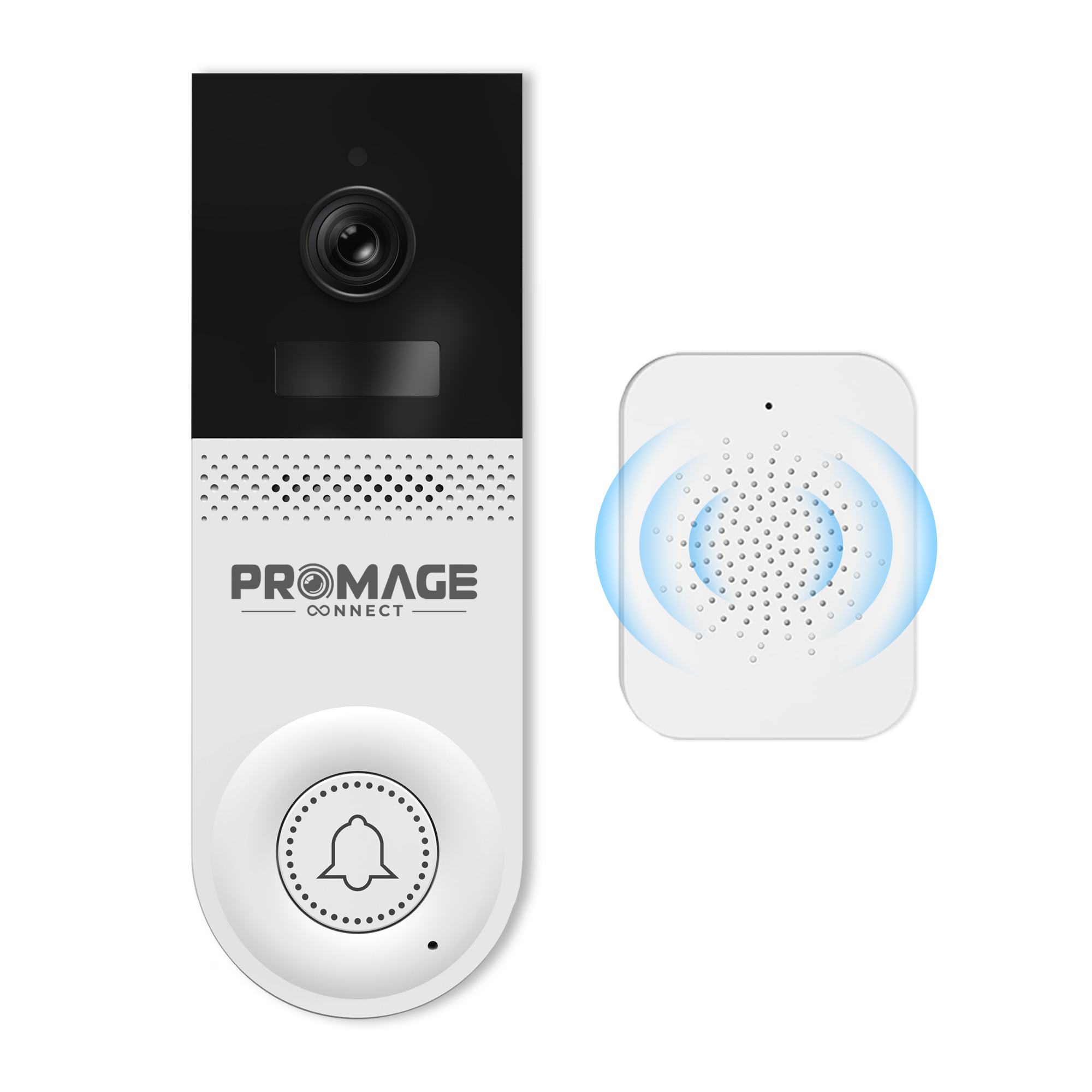 Promage Connect Smart WIFI DOORBELL WITH CHIME PC-D221-W