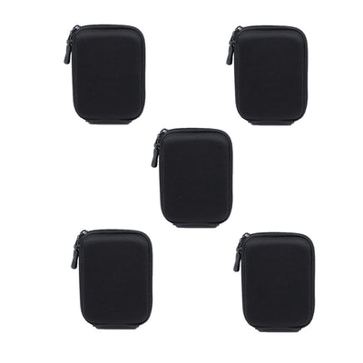 Solibag Carry Case -5001 Hardcase Pure Black L (With Shoulder Strap And Belt Loop) Suitable For Example Cybershot Dsc Hx60 Hx90 - Coolpix S9900 W100 W150 - Lumix Dmc Tz70 Tz80 - Powershot Sx710 Sx720 Pack Of 5Pcs