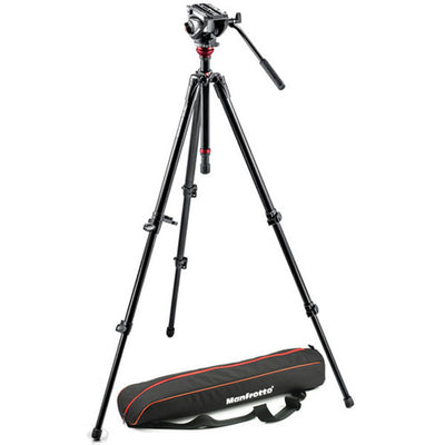 Manfrotto MVH500AH Fluid Head &amp; 755XB Tripod with Carrying Bag