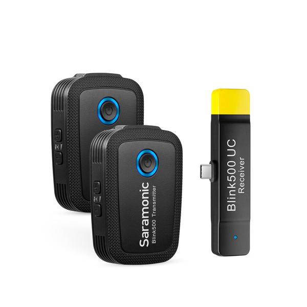 Saramonic Blink 500 B6 2-Person Wireless Clip-On Mic System With Lavalier &amp; Usb-C Receiver For Android Devices &amp; More [ Tx + Tx + Rxuc ]