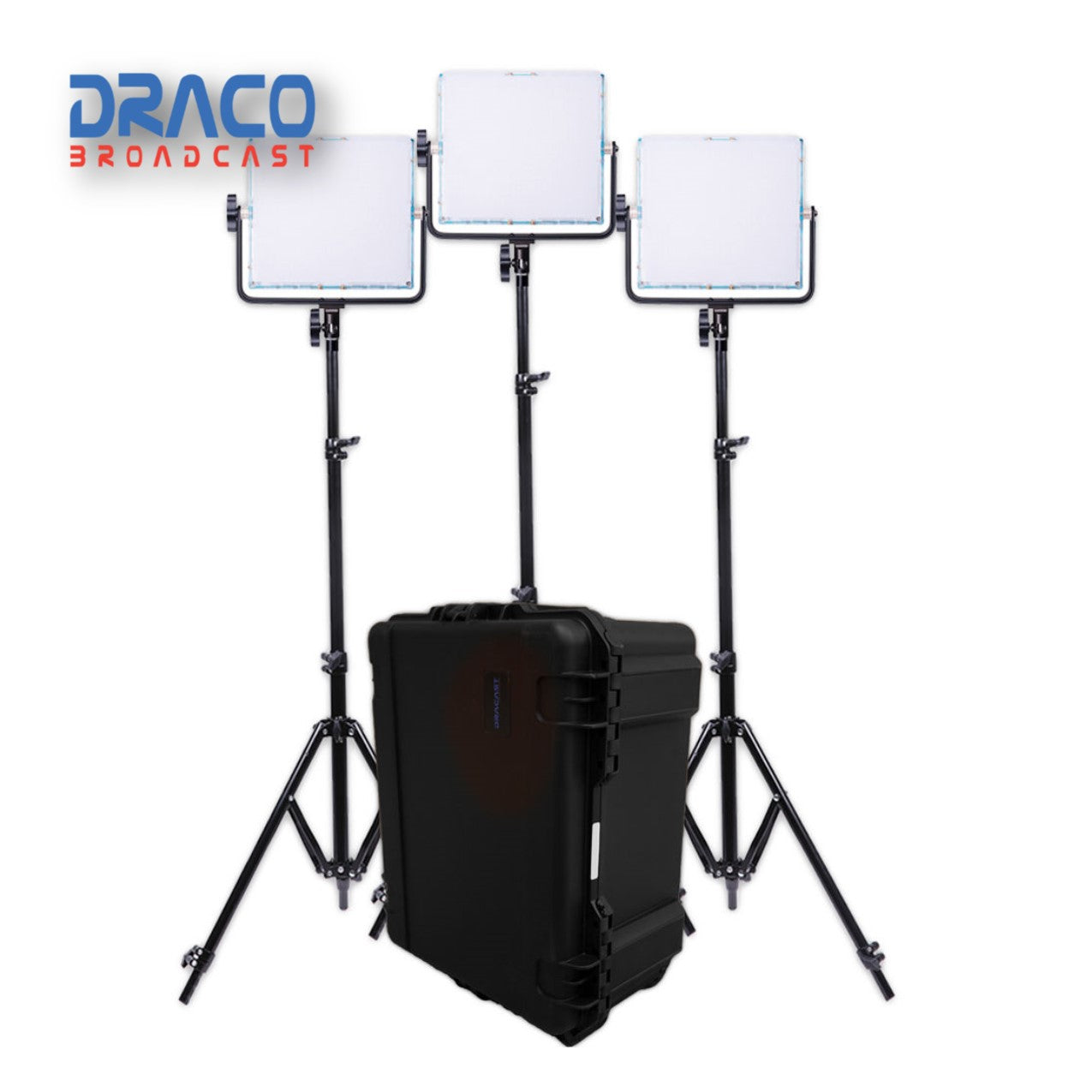 Dracast 728 RGBW 3-Light-Kit with Hard Case