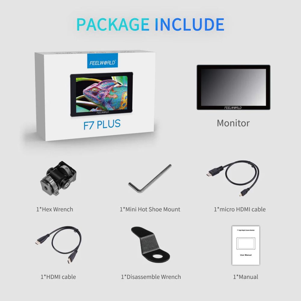 FeelWorld F7 Plus 7" Touchscreen HDMI Field Monitor