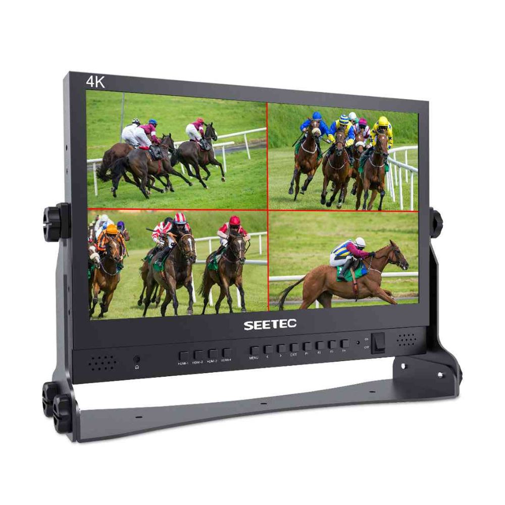 FeelWorld ATEM156 4K 15.6" Quad-Split Monitor with 4 x HDMI I/O for Switchers