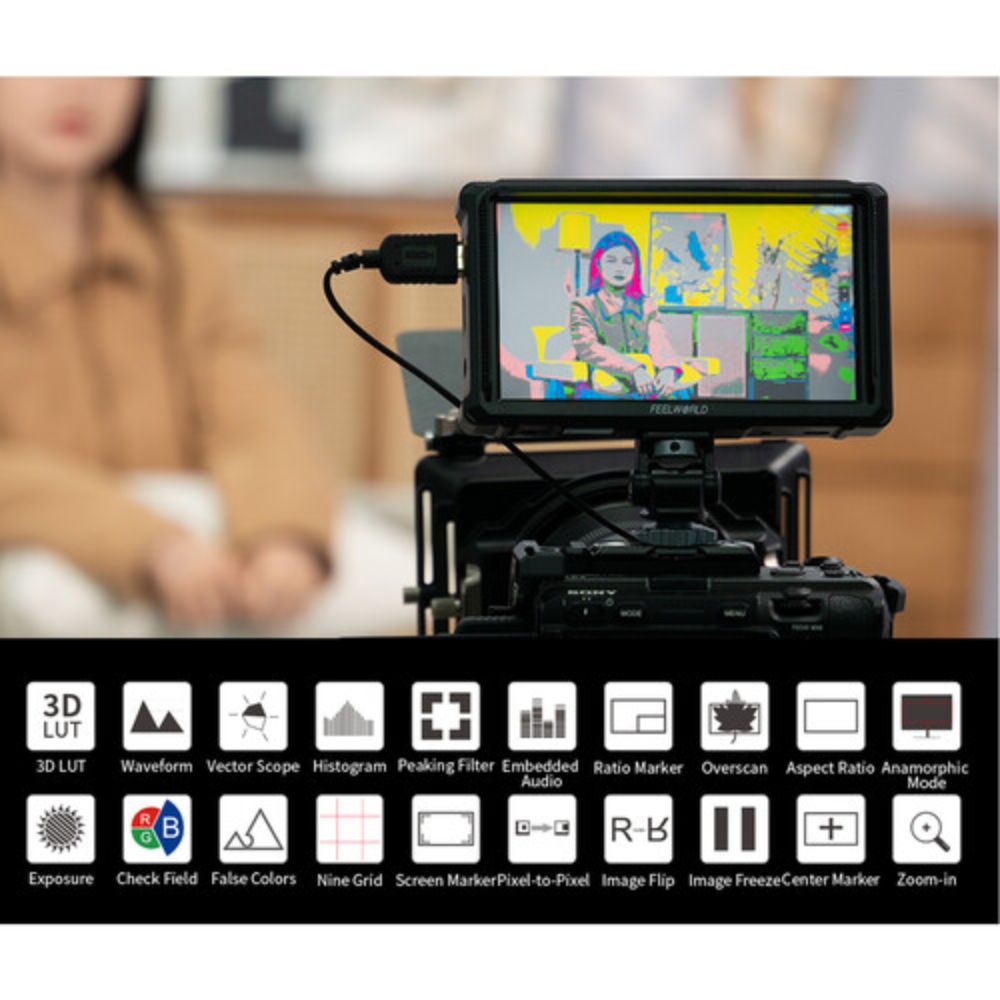 Feelworld FW568 Pro 6-inch 4K HDMI Camera Monitor