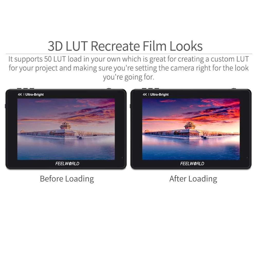 FeelWorld LUT7 7" 3D LUT 4K HDMI Monitor