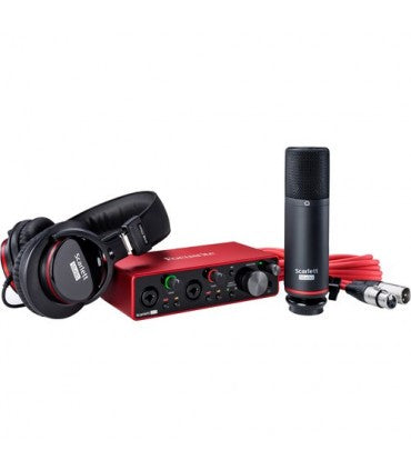 FOCUSRITE SCARLETT 2I2 3RD GEN. WITH MIC AND HEADPHONE COMBO