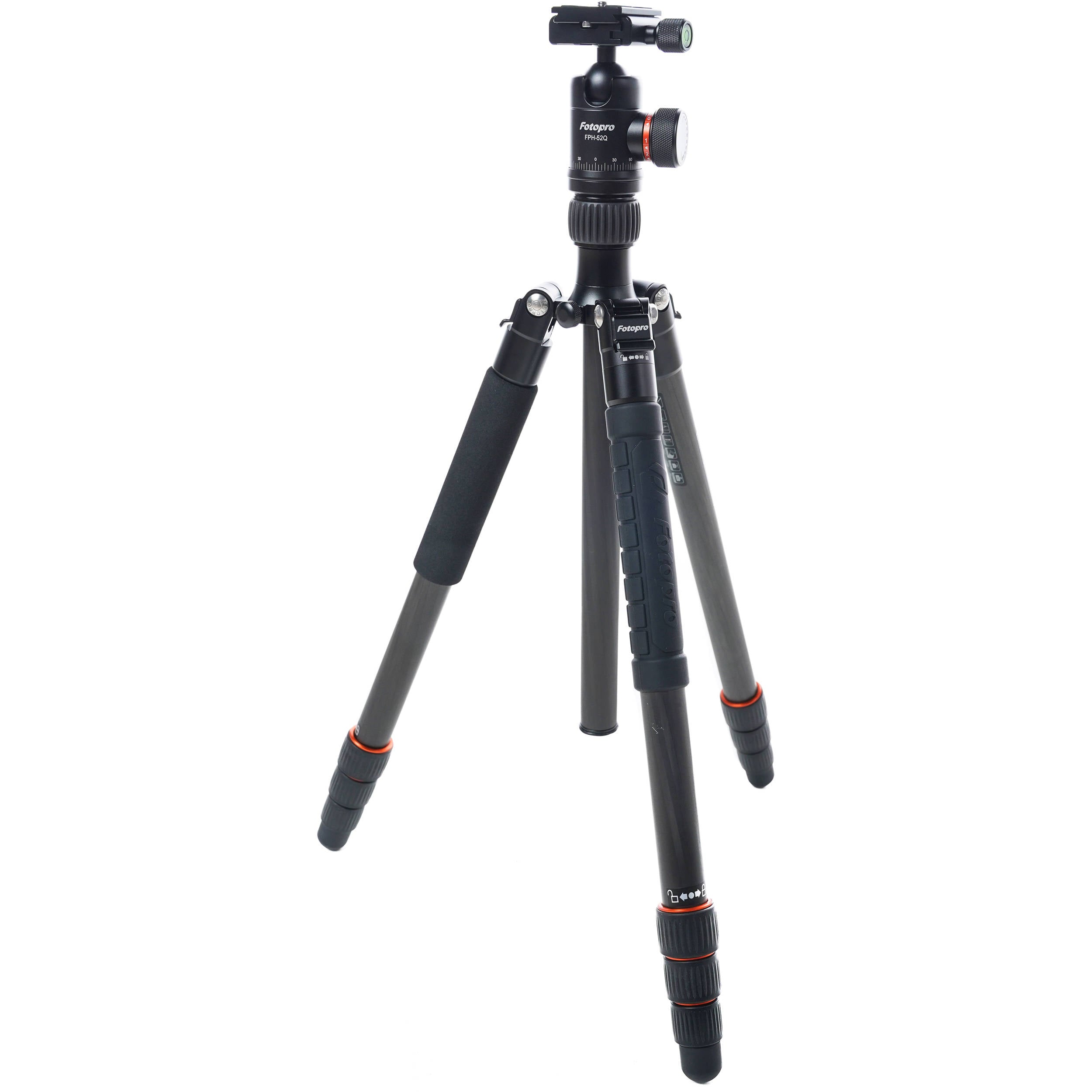 FOTOPRO X-GO PLUS E CARBON FIBER TRIPOD WITH FPH-52Q HEAD