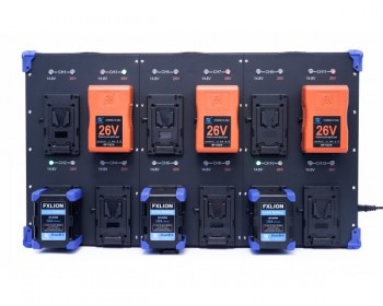 Fxlion PL-Q4B12BV 12 CH Automatic Voltage Charger 16.8V/29.4V