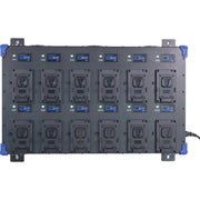 Fxlion PL-Q4B12 12-Bay V-Mount Wall Charger (16.8V, 4A)