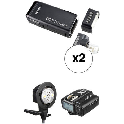 Godox AD200 TTL Pocket Dual Flash Kit with X1T-O Trigger for Olympus/Panasonic Cameras