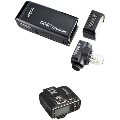 Godox AD200 TTL Pocket Flash with X1T-N Trigger Kit for Nikon Cameras