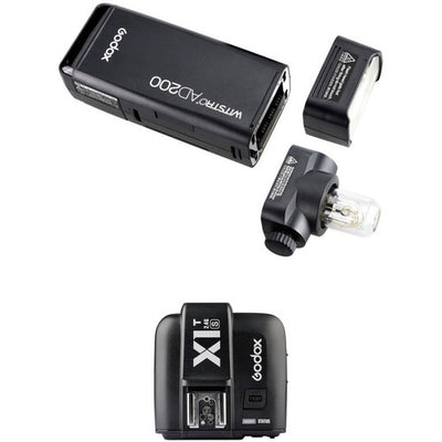 Godox AD200 TTL Pocket Flash with X1T-S Trigger Kit for Sony Cameras
