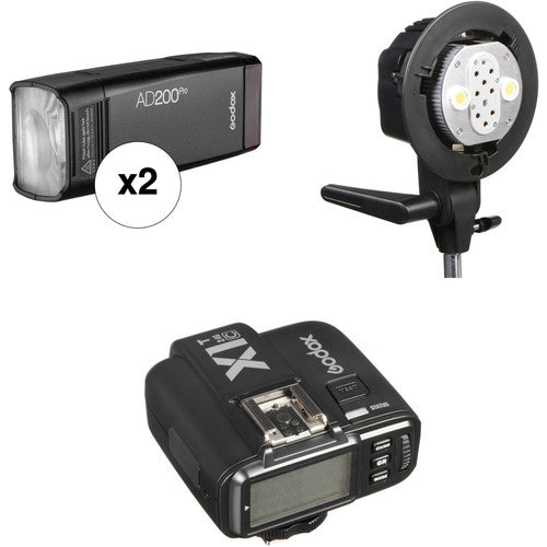 Godox AD200Pro TTL Pocket 2- Flash Kit with Canon Trigger