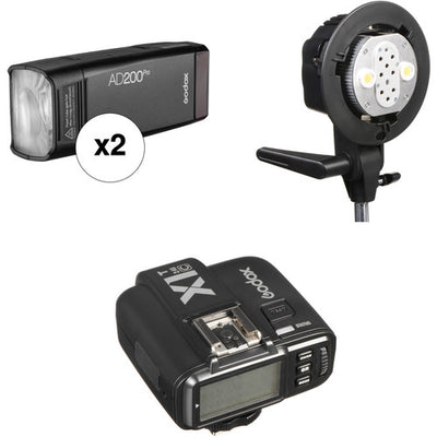 Godox AD200Pro TTL Pocket 2- Flash Kit with Canon Trigger