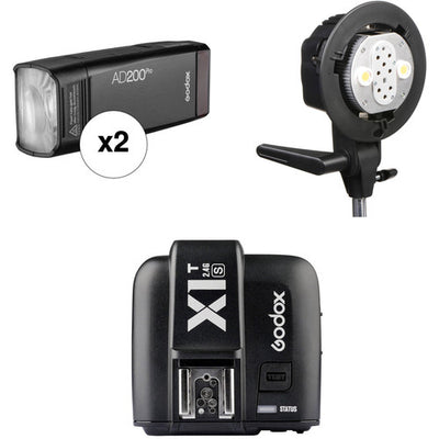 Godox AD200Pro TTL Pocket 2- Flash Kit with Sony Trigger