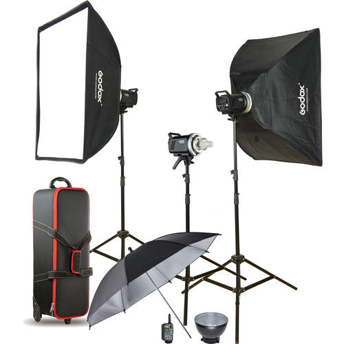 Godox MS200-D 3-Monolight Kit
