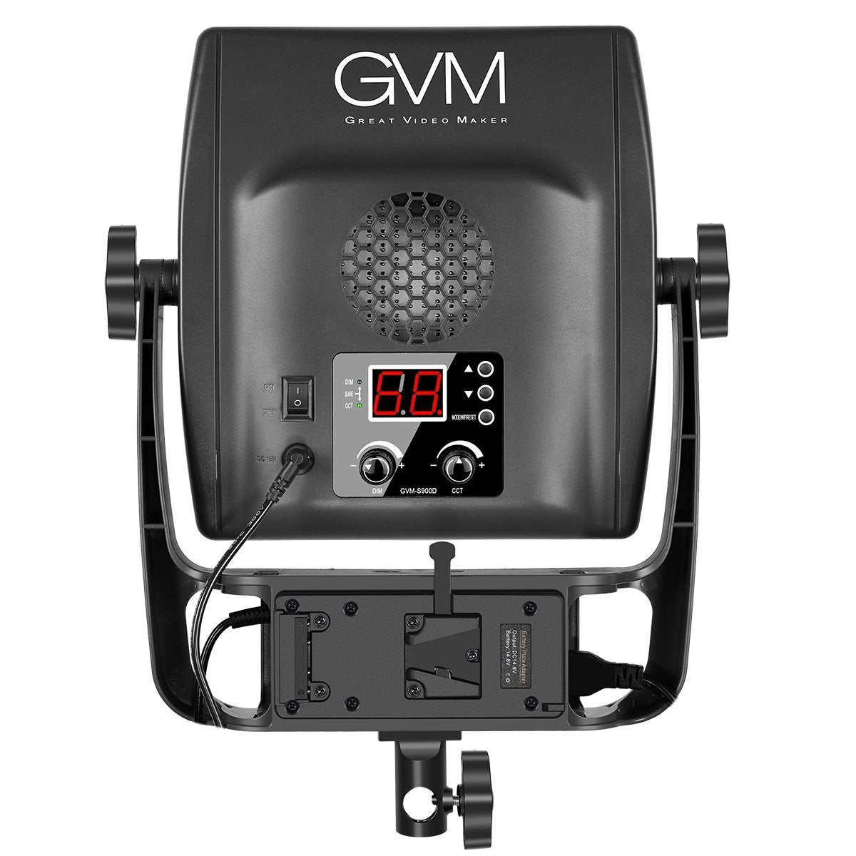 GVM Dimmable Bi-Color S900D LED Video Light and Stand Lighting Kit, with APP Intelligent Control System/CRI97 Dimmable 3200-5600K