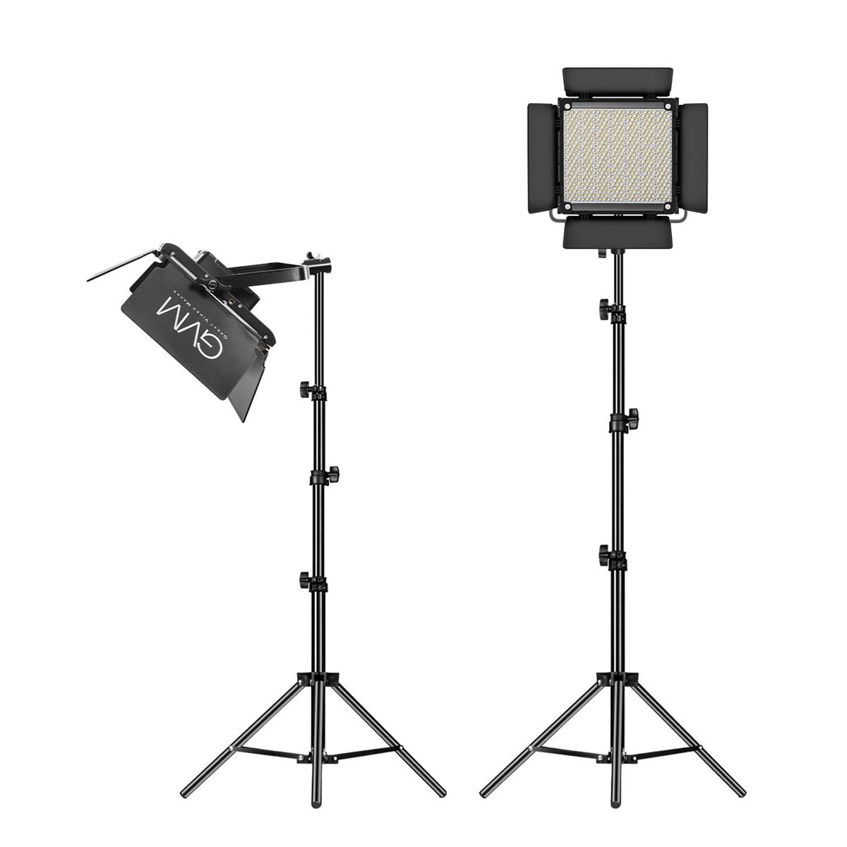 GVM 850D 40W Bi-Color RGB Studio Soft LED Panel 2-Light Kit