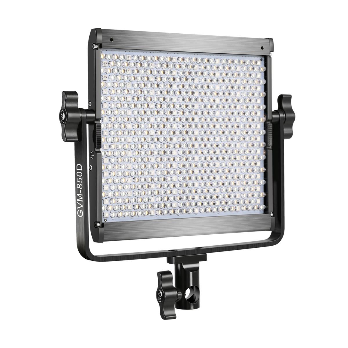 GVM 850D 40W Bi-Color RGB Studio Soft LED Panel 3-Light Kit