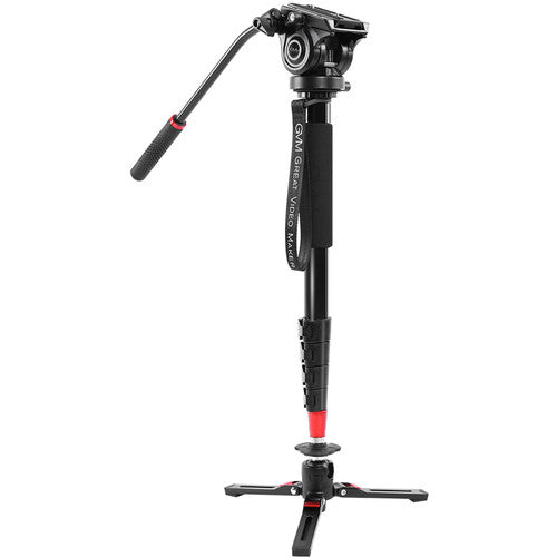 GVM G175 Aluminum 5-Section Monopod with Video Fluid Head