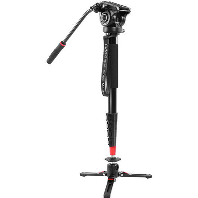 GVM G175 Aluminum 5-Section Monopod with Video Fluid Head