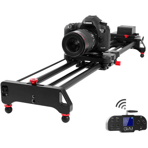 GVM GT-80WD Wireless Carbon Fiber Motorized Camera Slider (31"") with Bluetooth Remote
