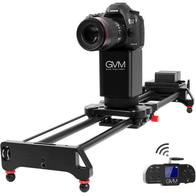 GVM 2D 2-Axis Wireless Carbon Fiber Motorized Slider with Bluetooth Remote (32"")