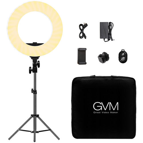 GVM HD-14S Bi-Color LED Ring Light (14"")