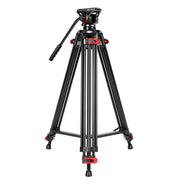 GVM JJL-JY Aluminum Video Tripod with Fluid Head
