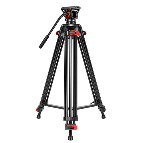 GVM JJL-JY Aluminum Video Tripod with Fluid Head