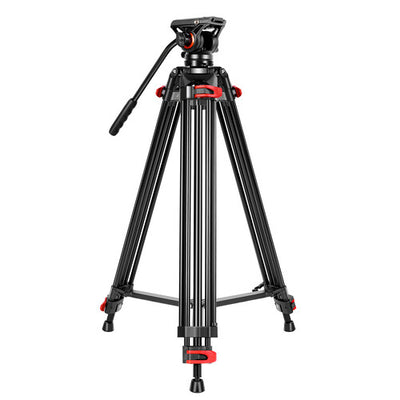 GVM JJL-JY Aluminum Video Tripod with Fluid Head