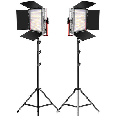 GVM MB832-2L Bi-Color LED 2-Light Kit with Stands