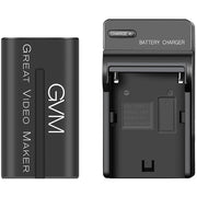 GVM NPF970 6600mAh Battery with Travel Charger