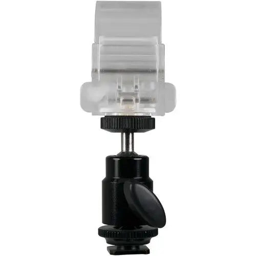Nanlite Pavotube Transparent Clip and Mini Ball Head with Hot Shoe Adapter and 1/4''-2