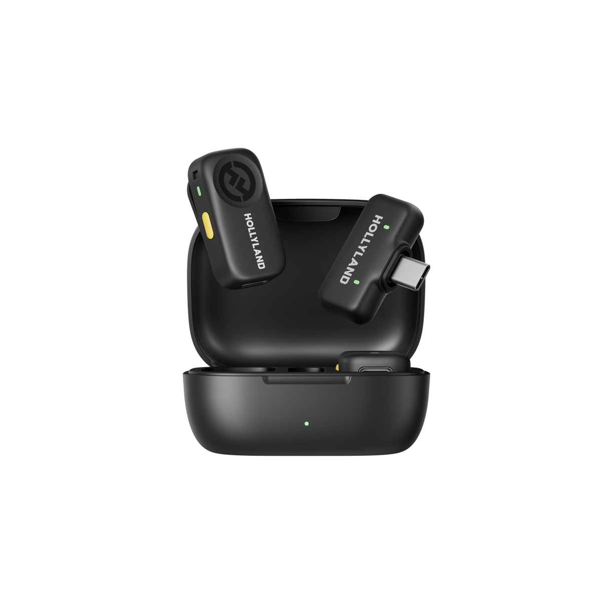 Hollyland Lark A2 Wireless Microphone (Space Gray) – Duo (2TX + USB-C RX + Charging Case)